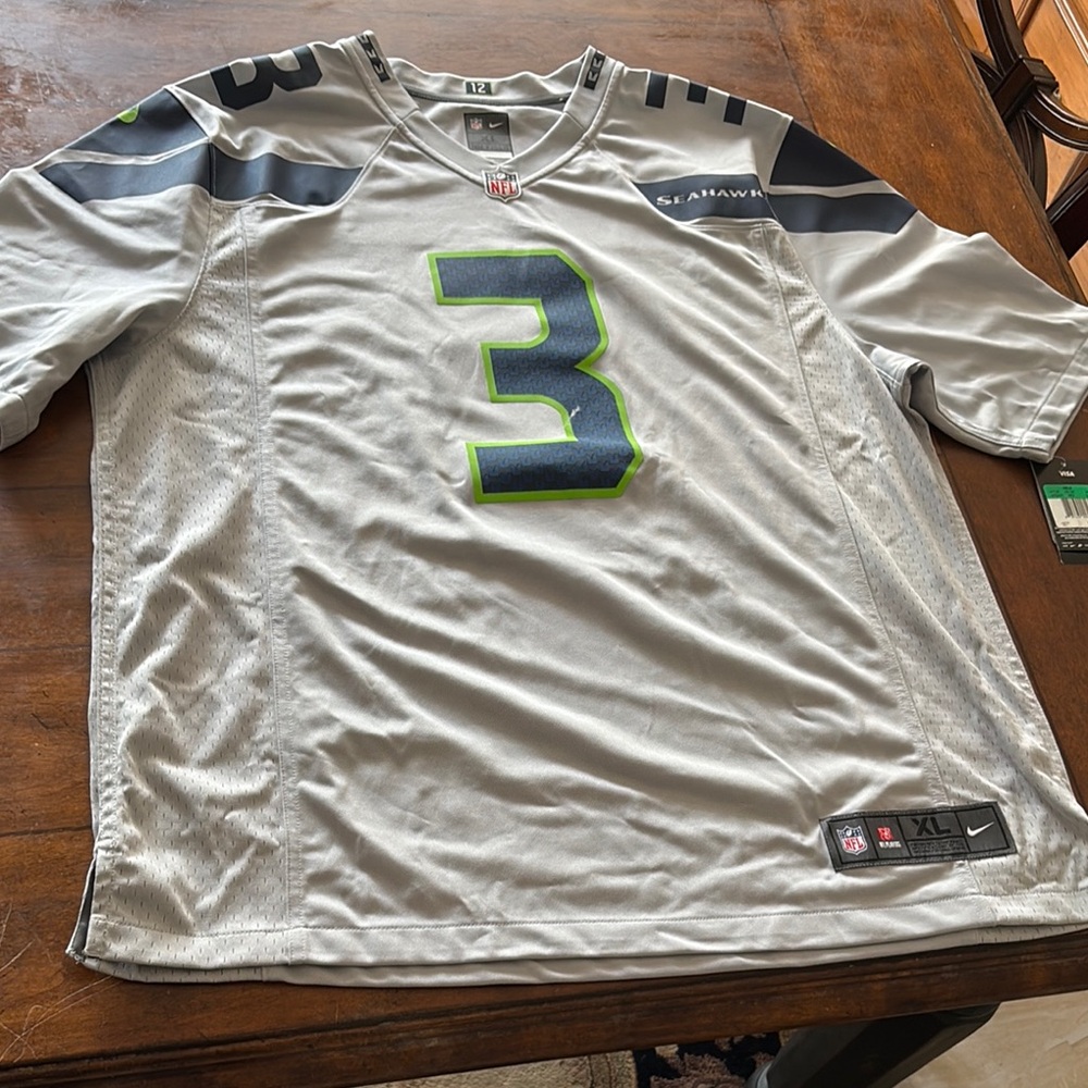 Nike Gray Seahawks Jersey Premium Comfort Size XL